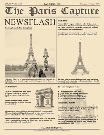 Example front page, Paris