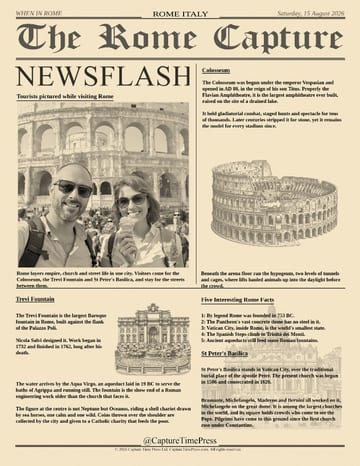 Example front page, Rome